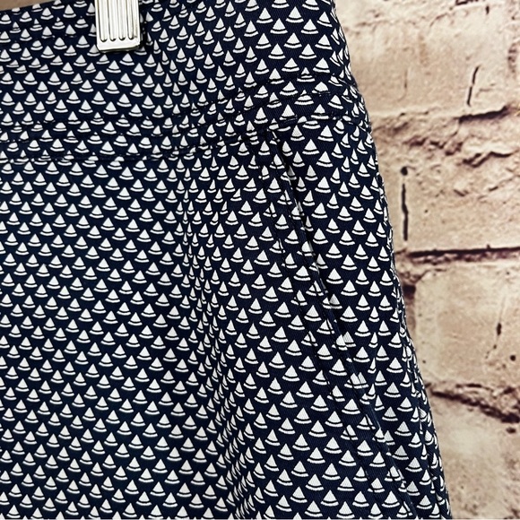 Talbots Navy Sailboat Print Pencil Skirt - Picture 2 of 9